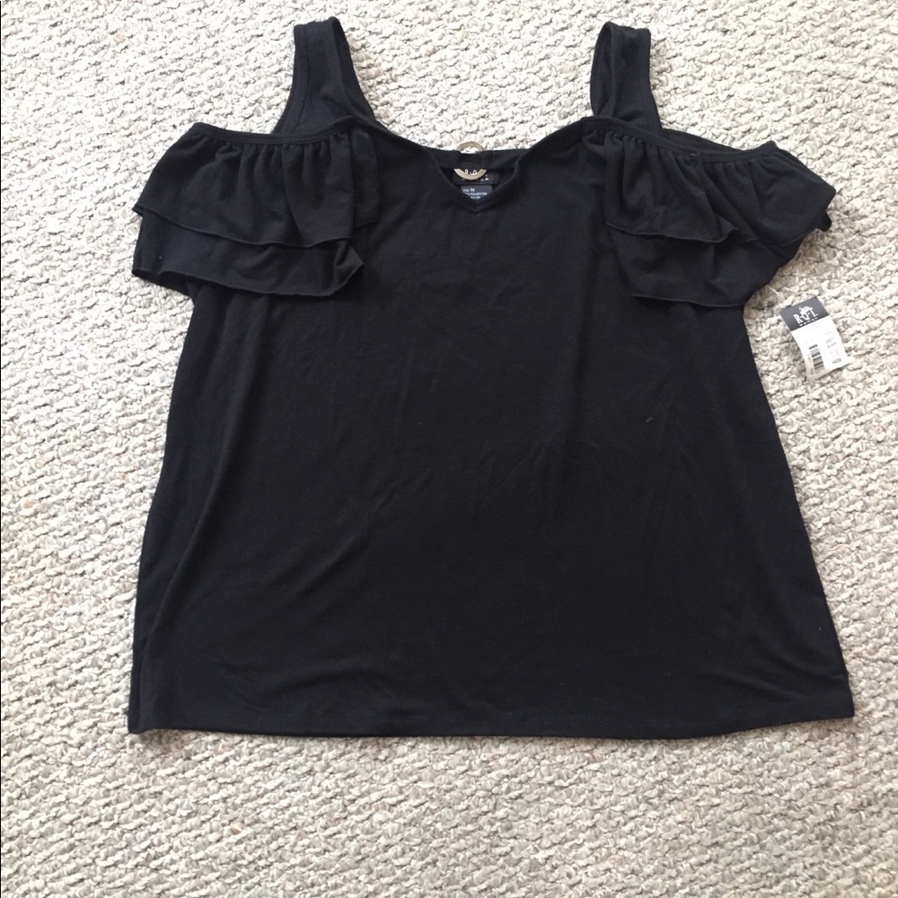 🎈NWT R.Q.T Off Shoulder Sleeveless Blouse Size 1X